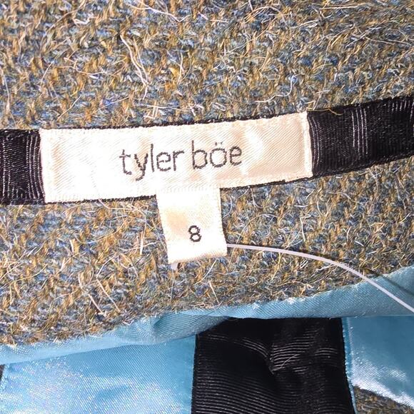 Tyler Boe Tweed Skirt Button Front A-Line Aline Academic Dark Academia Preppy - Picture 8 of 9